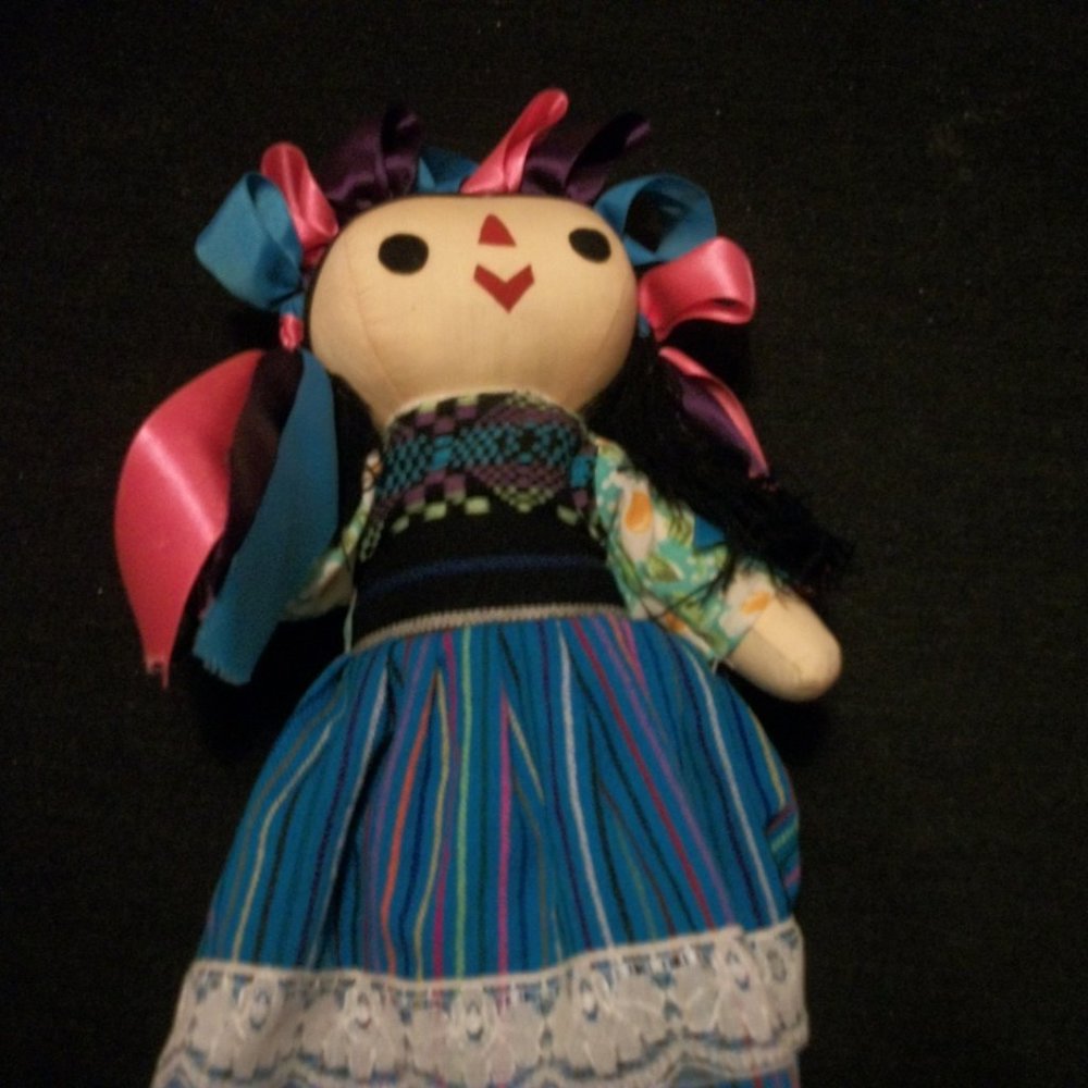 MEXICAN FOLKART FOLKLORE LG DOLL